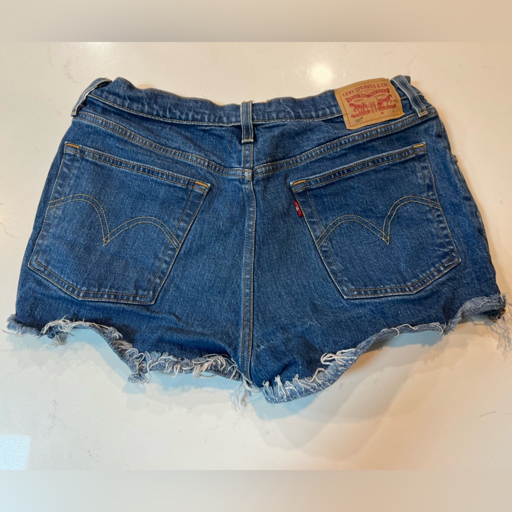 High-Rise Levi W32 denim shorts